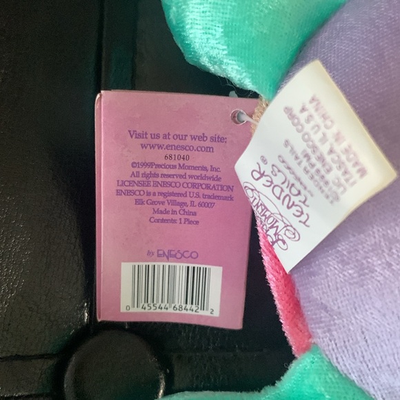 Retired Precious Moments Tender Tails Shiny Shell Plush Turtle Beanie With Tag - Picture 11 of 11